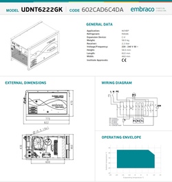Холодильный агрегат UDNT6222GK w/fan speed control